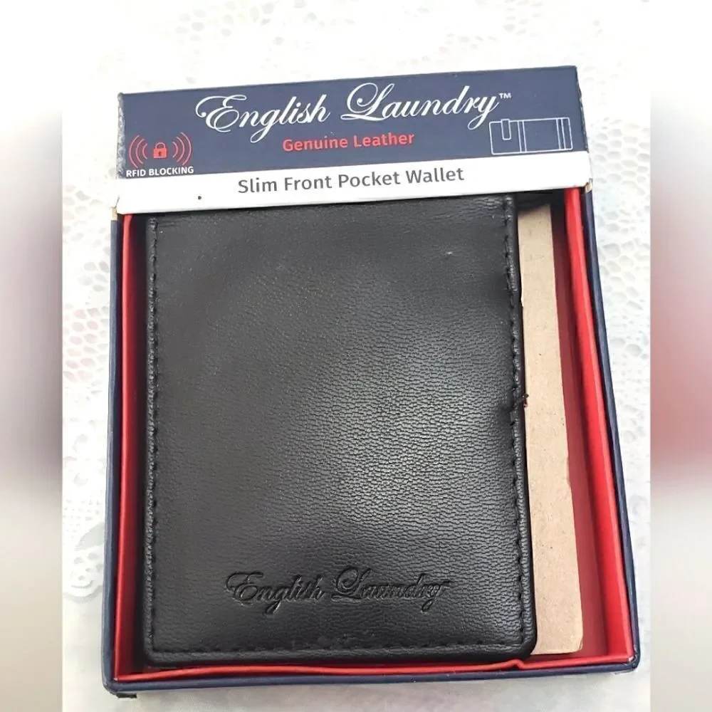 English Laundry Money Clip Wallet New